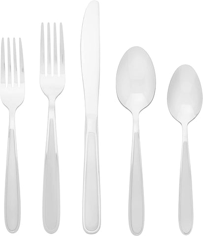 Image of Jordan 20 Piece Everyday, Service for 4 Flatware, 10.4 Inches, Silverware Set