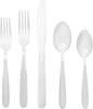 Jordan 20 Piece Everyday, Service for 4 Flatware, 10.4 Inches, Silverware Set