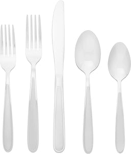 Jordan 20 Piece Everyday, Service for 4 Flatware, 10.4 Inches, Silverware Set