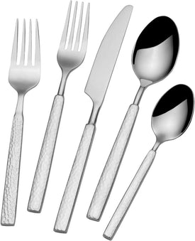 Lawton 20-Piece Flatware Set, Silver