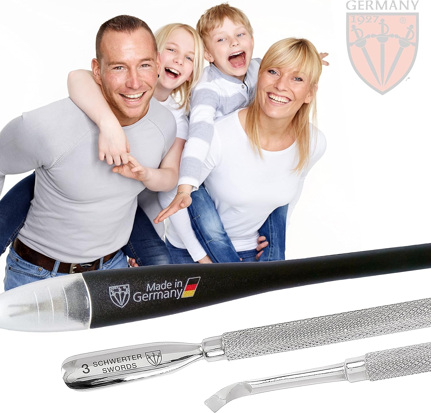 - Brand Quality Cuticle Knife Trimmer Remover Cutter (1Pc.) and Cuticle Pusher Scratcher (1 Pc.) Made in Germany