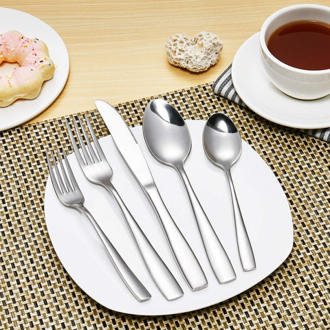 Image of Stainless Steel Flatware Sets, 30-Piece, Service for 6