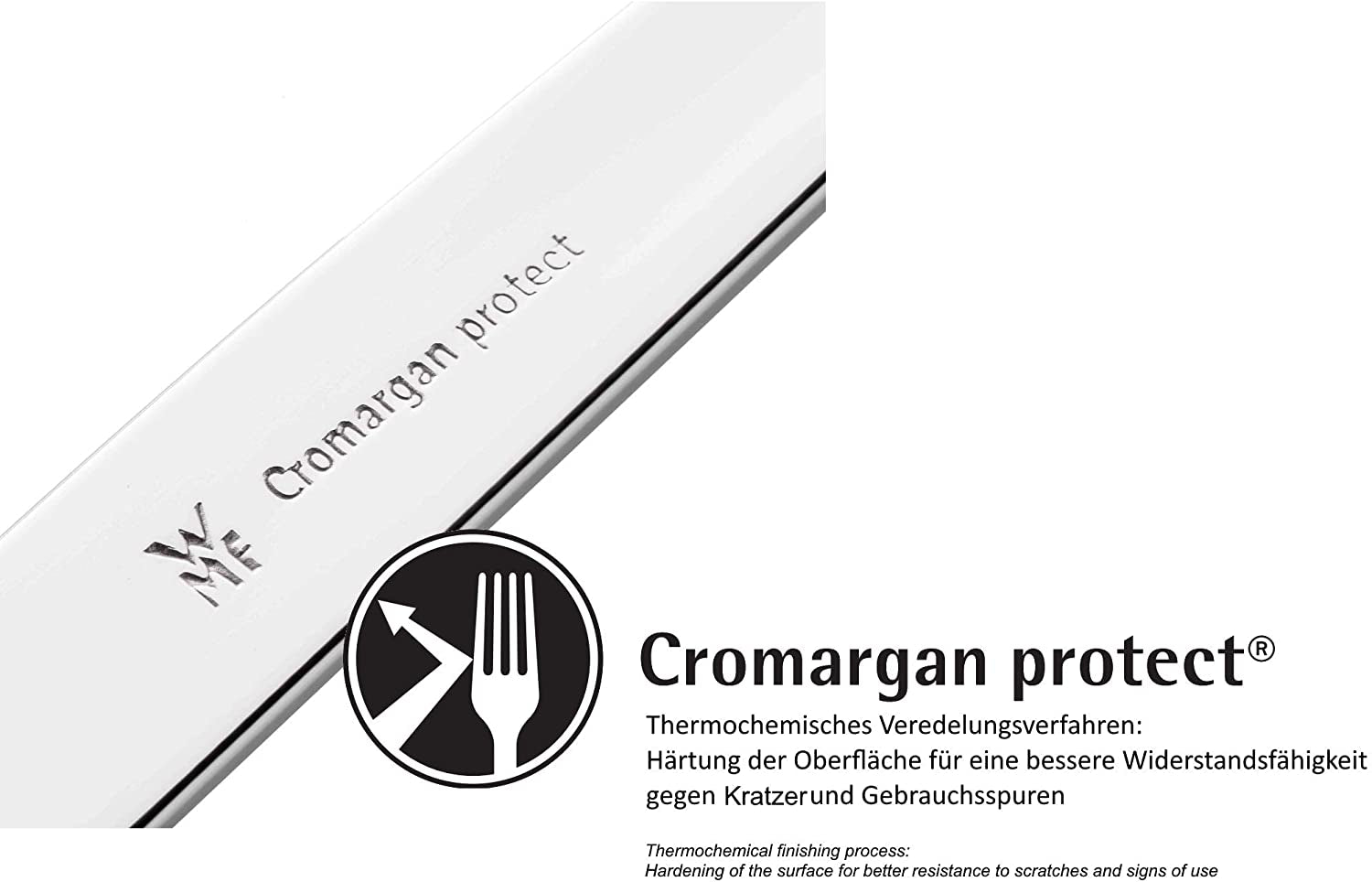 Cutlery Set 30-Pieces for 6 Persons Virginia Cromargan Protect Steel Extremely Scratch Resistant with Inserted Blade