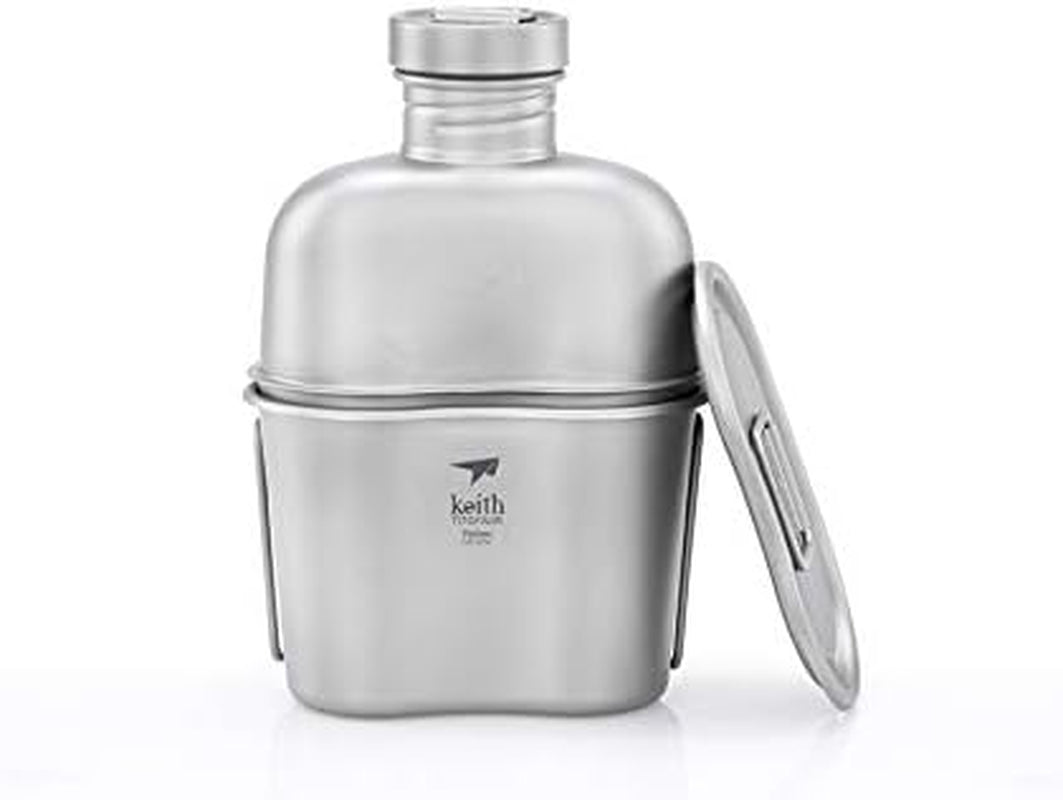 Ti3060 Canteen Mess Kit - New Ultralight Carrying Pouch ●●●●●●● Keith'S 18Th Anniversary: Exclusive Price!