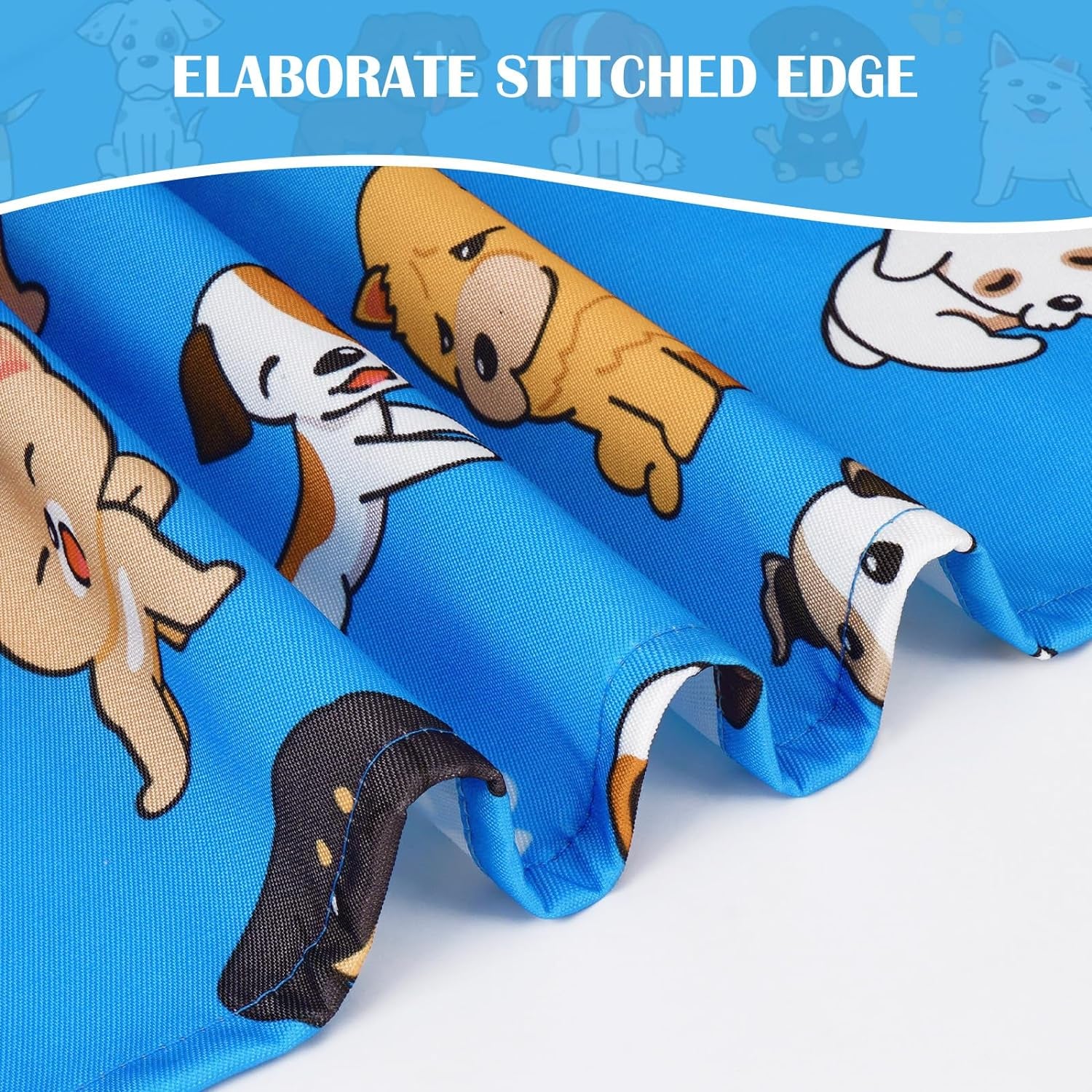 Cute Pets Kids Apron, Cartoon Dog Puppy Kitchen Apron with Pockets, Adjustable Chef Aprons for Toddler Boys Girls, Waterproof Cooking Apron for Painting Baking Gardening, Gifts, 19.7" X 23.6"