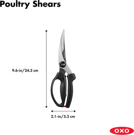 Good Grips Spring-Loaded Poultry Shears, Black