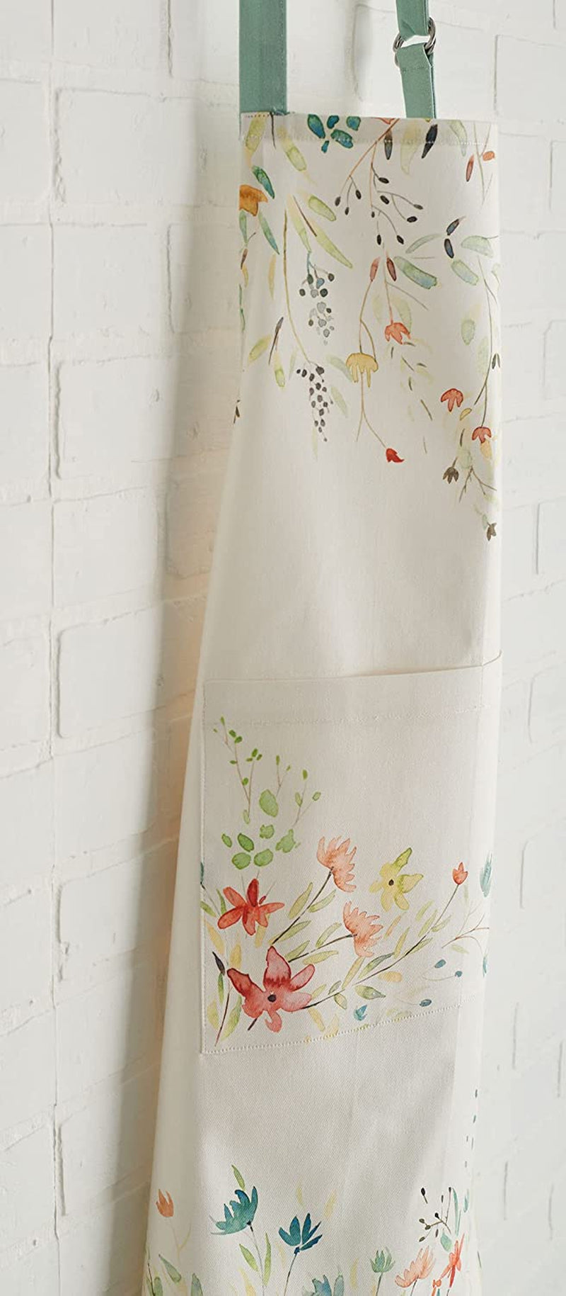 100% Cotton Kitchen Apron with an Adjustable Neck with Long Ties for Women Men Chef