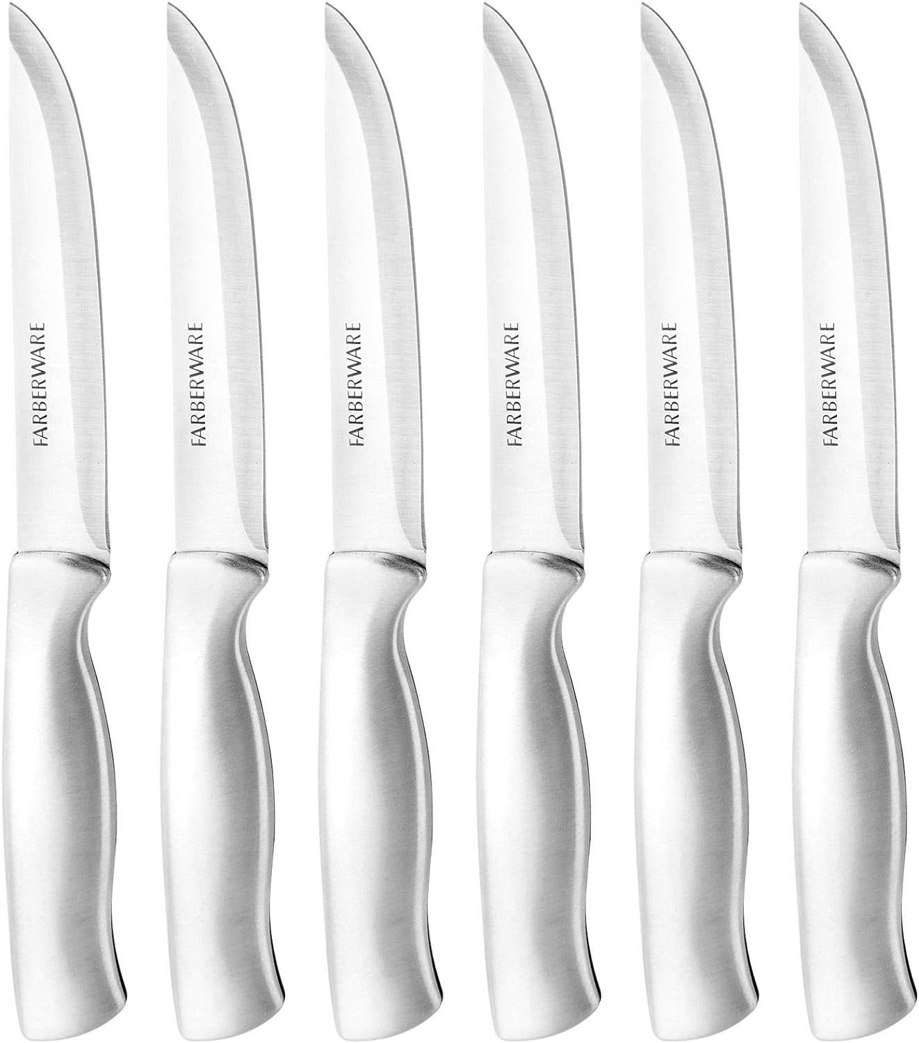 Stamped 15-Piece High-Carbon Stainless Steel Knife Block Set, Steak Knives & 3-Piece Bamboo Cutting Board, Set of 3 Assorted Sizes, Brown