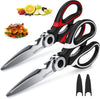 Kitchen Scissor for General Use 2-Packs,Heavy Duty Kitchen Raptor Meat Shears,Dishwasher Safe Cooking Scissors, Stainless Steel Multi-Function Scissors for Food,Chicken,Poultry, Fish, Pizza,Herbs