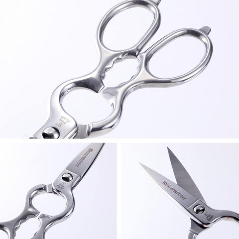 Image of 8-Inch Spanish Take-Apart Kitchen Scissors - Hot-Forged Shears from Spain - Inox Stainless Steel