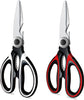 Kitchen Scissors 2 Pack Kitchen Shears Heavy Duty Dishwasher Safe Multipurpose Utility Sharp Scissors for Food, Meat, Poultry, Vegetable