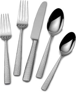 Oliver 18/10 Stainless Steel Flatware Serveware, 65 Piece Set