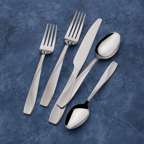 Image of Barnard 18/0 Stainless Steel Flatware, 45 Piece Set