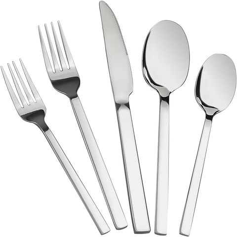 Image of 80 Pieces Stainless Steel Flatware Sets, Service for 16