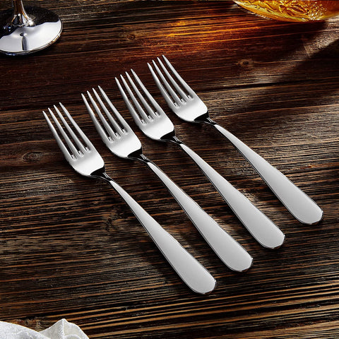 Image of Premium 20-Piece Louise Silverware Set, 18/10 Stainless Steel, Service for 4, Fine Flatware Set, Dishwasher Safe