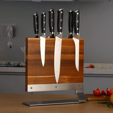 Image of Magnetic Knife Holder - Magnetic Knife Block-Knife Magnet-Magnetic Knife Stand-Double Sided Magnetic Holder - Multifunctional Storage Knife Holder