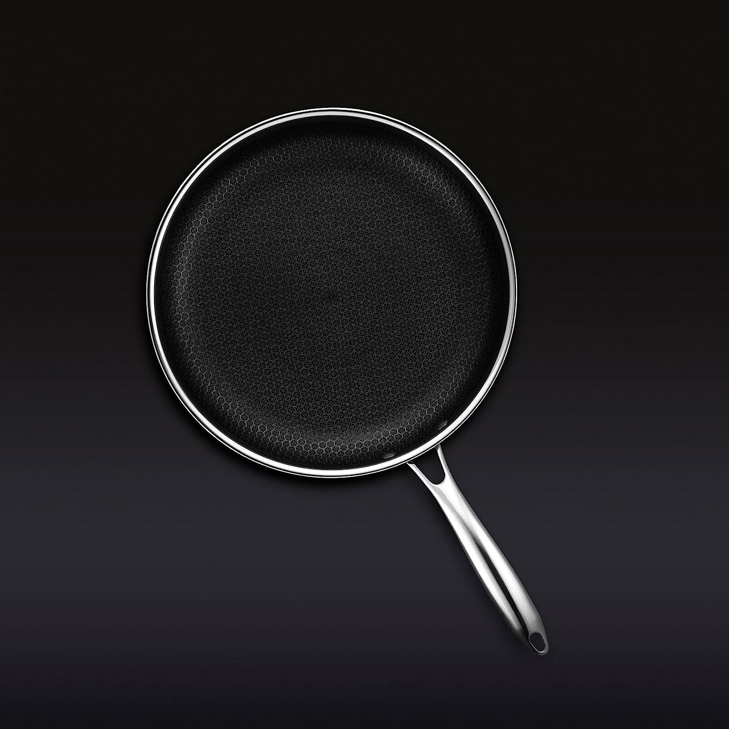 Hybrid Nonstick Frying Pan, 12-Inch, Stay-Cool Handle, Dishwasher and Oven Safe, Induction Ready, Compatible with All Cooktops