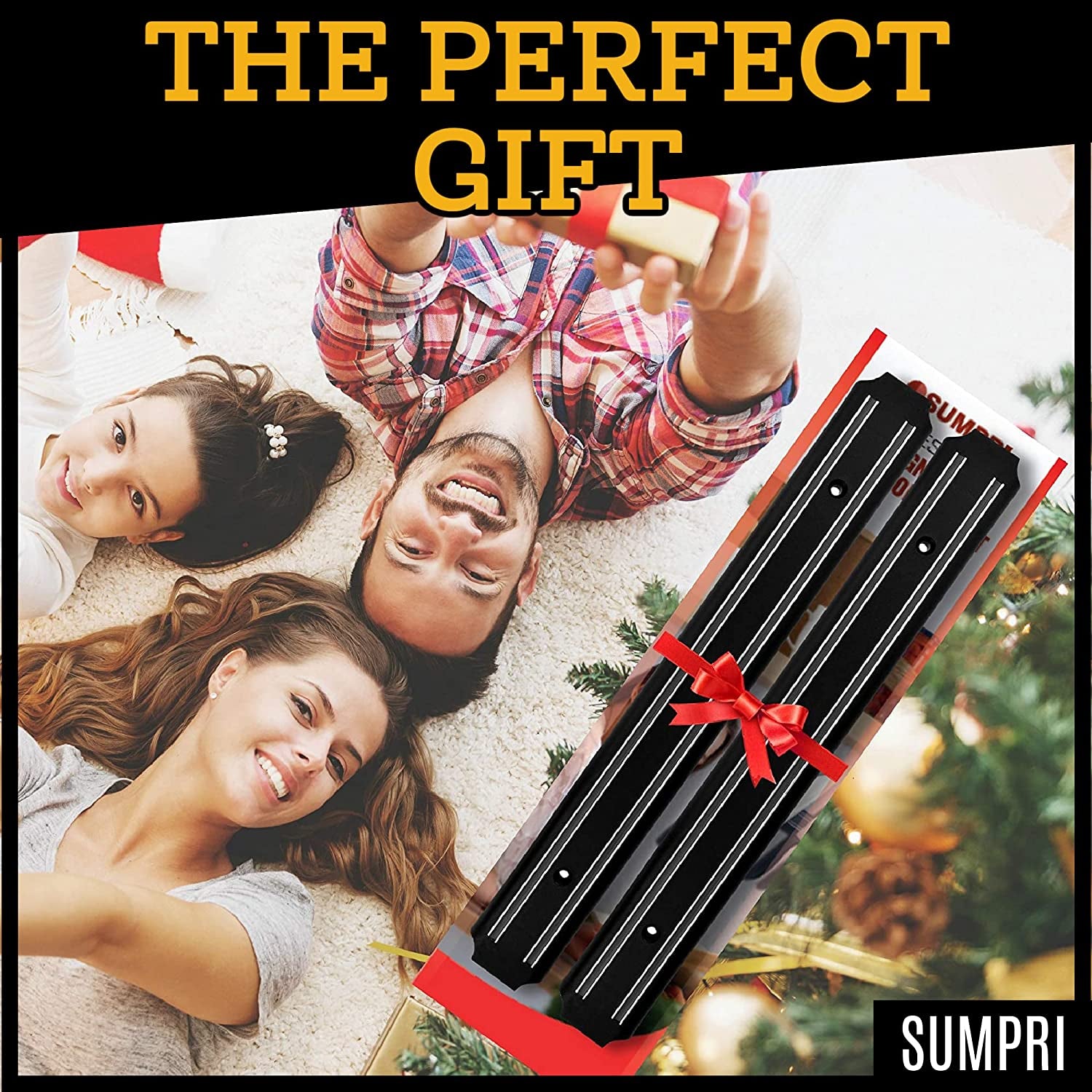 Magnetic Knife Holder for Wall (15Inch X Set of 2) Magnetic Knife Strip with Extra Strong Design, Easily Holds Large Knives -Easy to Install, the Perfect Space Saver -By