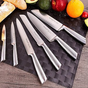 Knife Set, Emojoy 16-Piece Kitchen Knife Set with Block Wooden Carving Fork, Ripple German Stainless Steel Knife Block Set, Hollow Handle for Chef Knife Set with Sharpener and Scissors