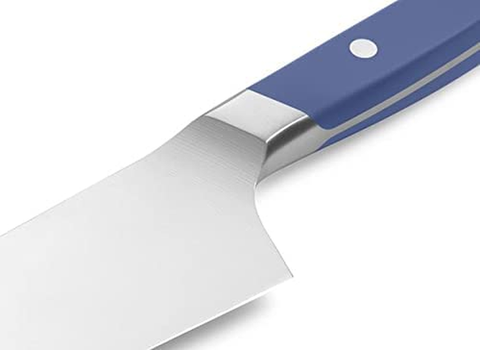 Image of Misen Santoku Knife - 7.5 Inch Japanese Style Kitchen Knife - High Carbon Stainless Steel Chopping Knife, Blue