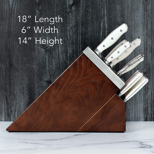 Henckels Forged Accent 20 Piece Self Sharpening Knife Block Set with Off-White Handles