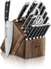 Cangshan TS Series 1020885 Swedish Sandvik 14C28N Steel Forged 17-Piece Knife Block Set, Walnut