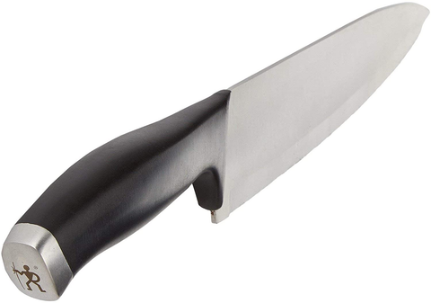 Image of HENCKELS Silvercap 14-Pc Kitchen Knife Set with Block Set, Chef Knife, Bread Knife, Steak Knife Set, Black