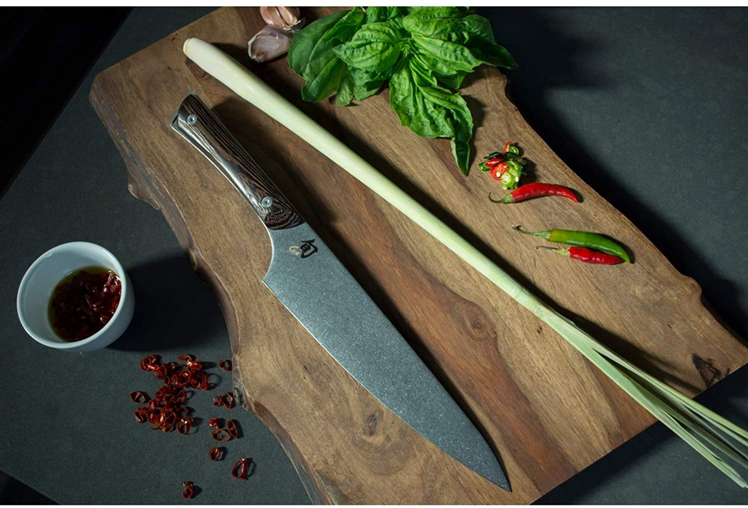 Shun Cutlery Kanso 8-Inch Stainless Steel, All Purpose, Durable, Essential, Handcrafted Japanese Gyuto Style Chef’S Knife; Scratch Resistant Heritage Finish for Kitchen Food Preparation Tasks at Home