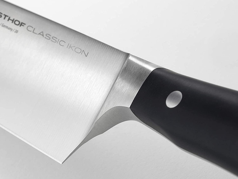 Image of Wusthof Seven Acacia 7-Piece German Knife Classic IKON Block Set, Black
