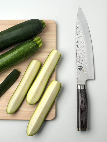 Shun Premier Grey Chef Knife, 8 Inch VG-MAX Steel Blade, Cutlery Handcrafted in Japan