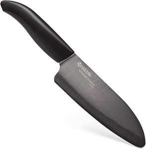 Kyocera Revolution Ceramic Knife Set, Sizes: 6", 5.5", 4.5", 3", Black Handle W/Black Blades