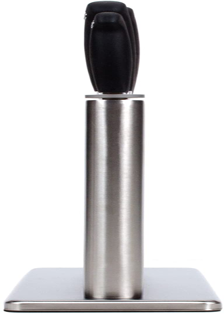 Mercer Culinary M20000 Genesis 6-Piece Forged Knife Block Set, Tempered Glass Block