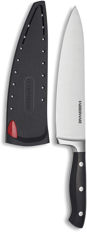 Image of Farberware - 5173577 Farberware Edgekeeper 8 Inch Forged Triple Riveted Chef Knife with Self-Sharpening Sleeve, Black