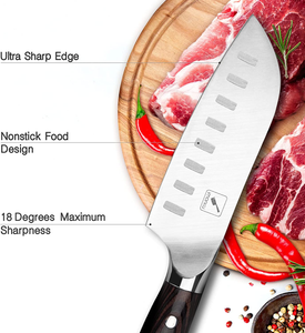 Santoku Knife - Imarku 5 Inch Kitchen Knife Ultra Sharp Asian Knife Japanese Chef Knife - German HC Stainless Steel 7Cr17Mov - Ergonomic Pakkawood Handle, Best Choice for Home Kitchen and Restaurant