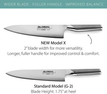 Global Model X Chef'S Knife - Made in Japan, 8" (Fine Edge)