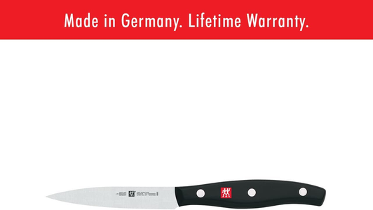 ZWILLING Twin Signature 3-Pc Kitchen Knife Set, Utility Knife, Paring Knife, Chef Knife, German Knife Set, Stainless Steel Knife Set, Black