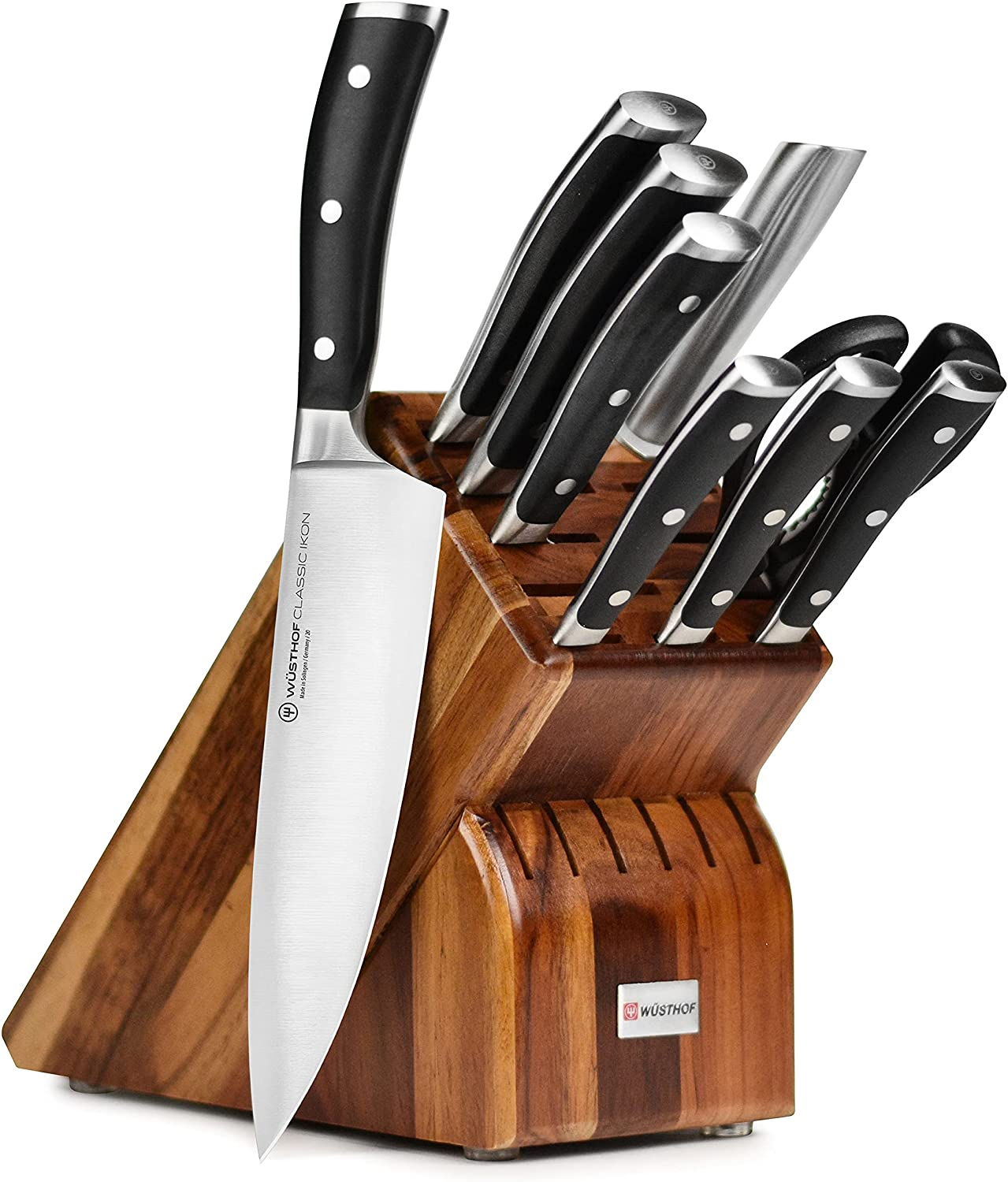Wusthof Classic Ikon 10 Piece Knife Set with Acacia Block