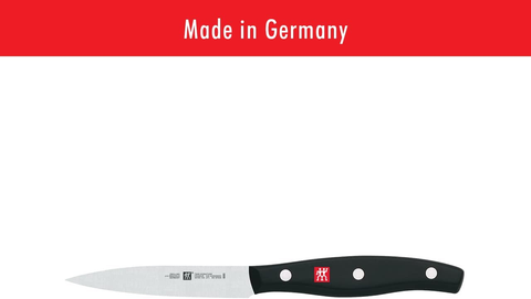 Image of ZWILLING Twin Signature 3-Pc Kitchen Knife Set, Utility Knife, Paring Knife, Chef Knife, German Knife Set, Stainless Steel Knife Set, Black