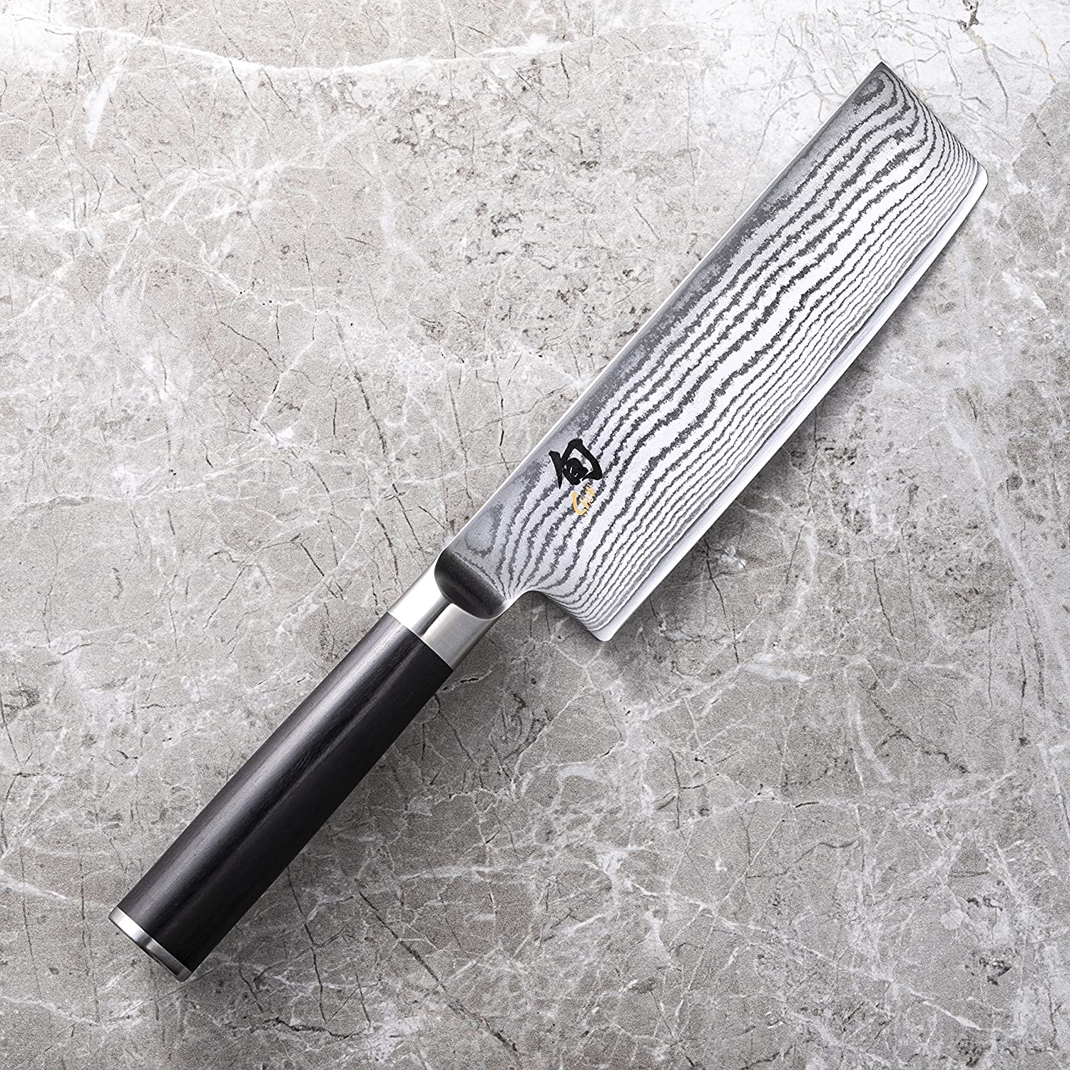 Shun Cutlery Classic 6.5” Nakiri Knife; Kitchen Knife Handcrafted in Japan; Hand-Sharpened 16° Double-Bevel Steel Blade for Swift and Easy Precision Work; Beautiful D-Shaped Ebony Pakkawood Handle