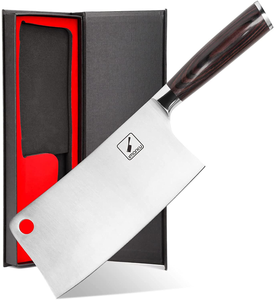 Cleaver Knife - Imarku 7 Inch Meat Cleaver - 7CR17MOV German High Carbon Stainless Steel Butcher Knife with Ergonomic Handle for Home Kitchen and Restaurant, Ultra Sharp