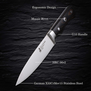 TUO Chef Knife 6 Inch-Cook'S Knife Professional Kitchen Knife-German Stainless Steel Gyuto Knife-G10 Ergonomic Handle with Gift Box-Legacy Series