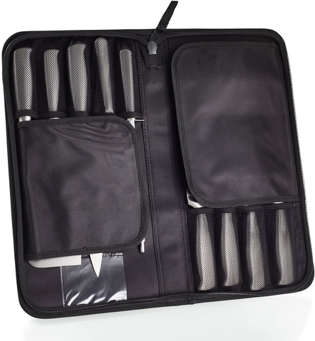 Image of Ross Henery Professional Knives, Eclipse Premium Stainless Steel 9 Piece Chefs / Kitchen Knife Set in Carry Case