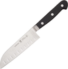 HENCKELS Classic Hollow Edge Santoku Knife, 5-Inch, Black/Stainless Steel
