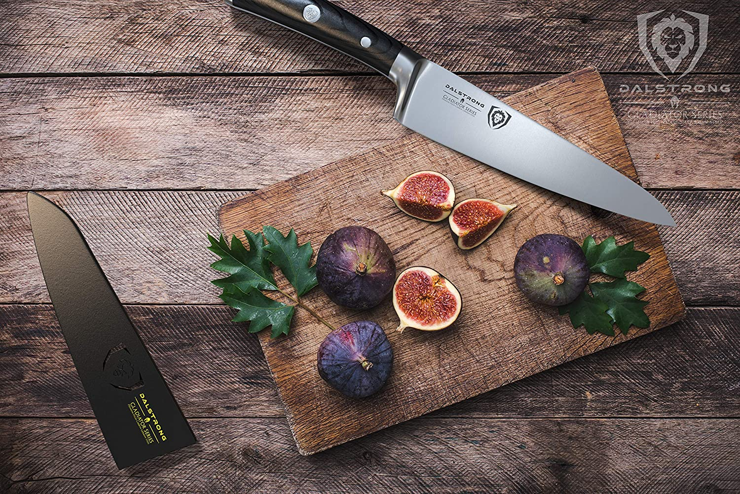 DALSTRONG Chef Knife - 7 Inch - Gladiator Series - Forged High Carbon German Steel - Razor Sharp Kitchen Knife - Full Tang - Black G10 Handle - Sheath Included - NSF Certified