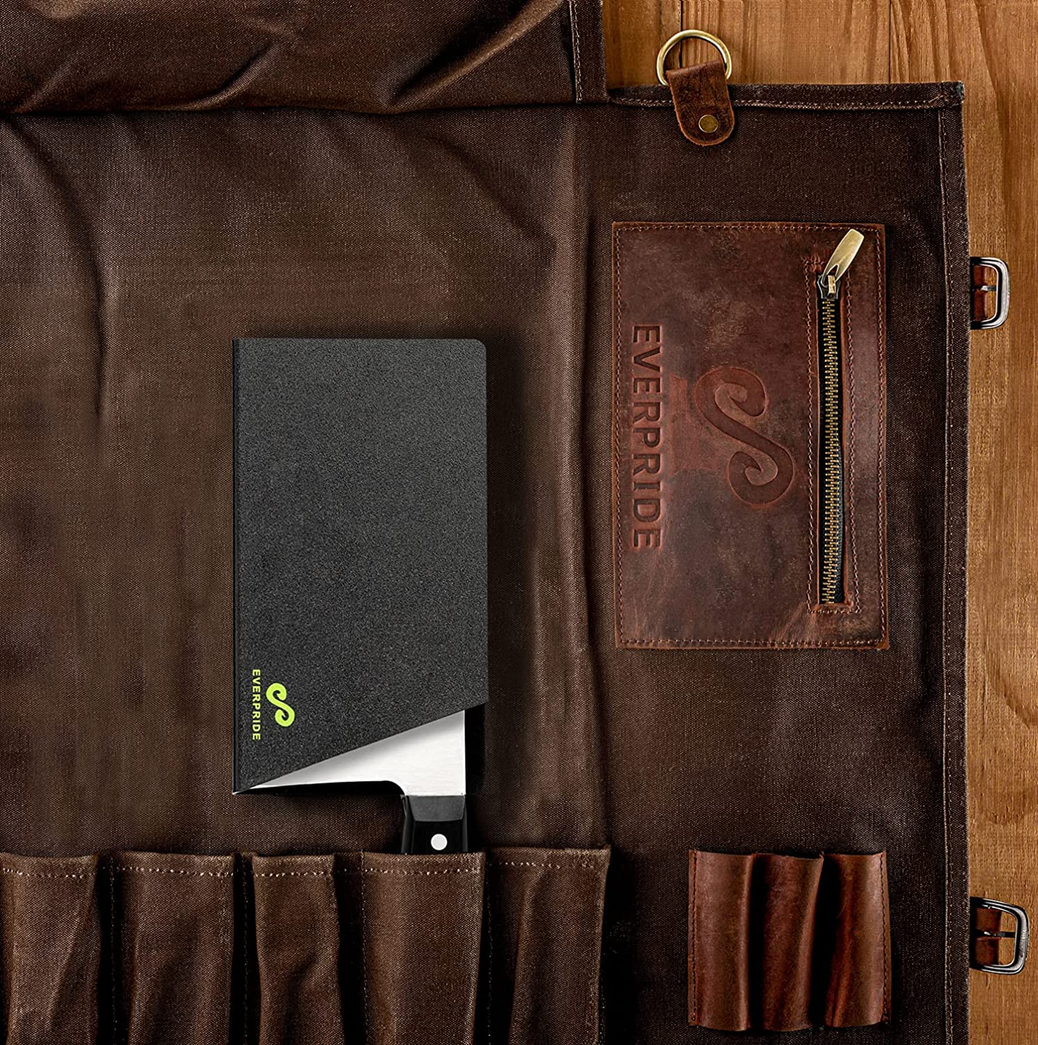 EVERPRIDE Butcher Chef Knife Edge Guard - Wide Knives Blade Edge Protectors - Meat Cleaver Knife Sheath - Bpa-Free Chef Knife Cover Fits Blades up to 8” X 4” – Knives Not Included