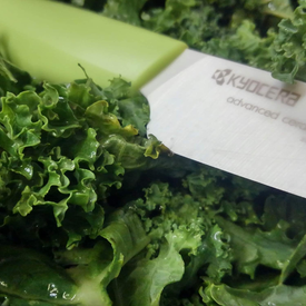 Kyocera Advanced Ceramic Revolution Series 3-Inch Paring Knife, Green Handle, White Blade