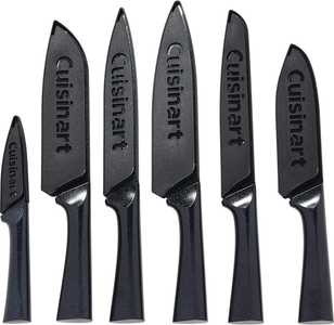 Cuisinart C55-12PMB Advantage 12 Piece Metallic Knife Set with Blade Guards, Black