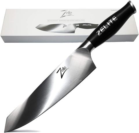 Image of Zelite Infinity Kiritsuke Chef Knife 9 Inch - Comfort-Pro Series - German High Carbon Stainless Steel - Razor Sharp