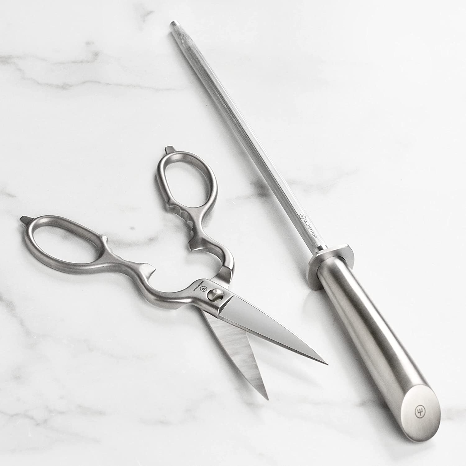 Wusthof Classic Ikon Creme 10 Piece Knife Set with Acacia Block