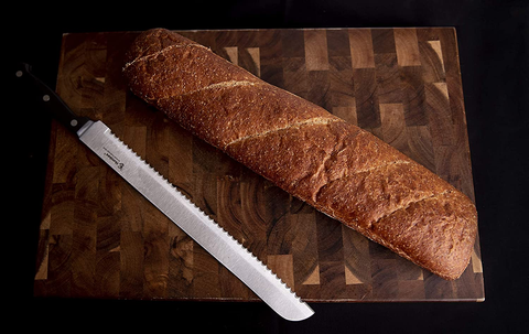 Image of Humbee Chef Serrated Bread Knife for Home Kitchens Bread Knife 12 Inch Black
